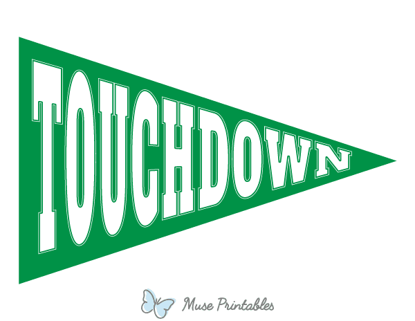 Touchdown Pennant Flag Photo Booth Prop