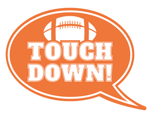 Touchdown Speech Bubble Photo Booth Prop