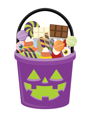 Trick or Treat Bucket Photo Booth Prop