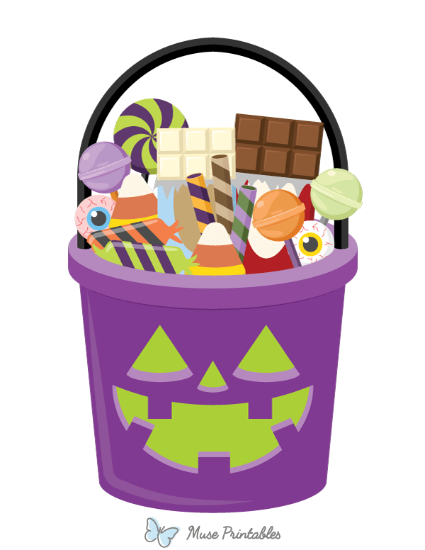 Trick or Treat Bucket Photo Booth Prop