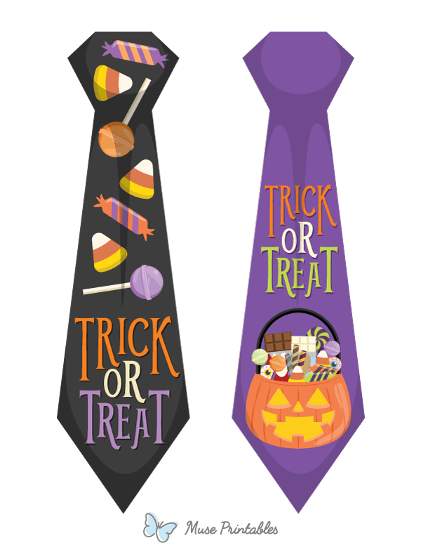 Trick or Treat Tie Photo Booth Prop