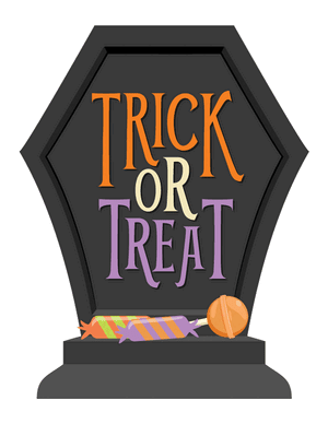 Trick or Treat Tombstone Photo Booth Prop