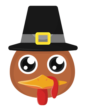 Turkey Face Photo Booth Prop