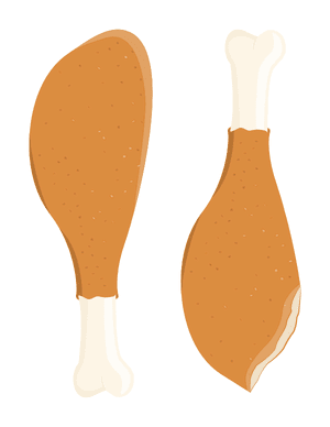 Turkey Leg Photo Booth Prop