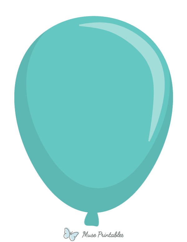 Turquoise Balloon Photo Booth Prop