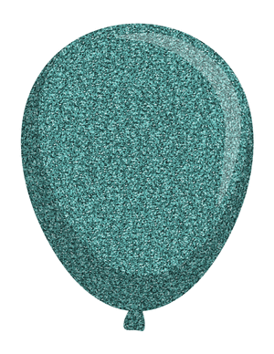 Turquoise Glitter Balloon Photo Booth Prop