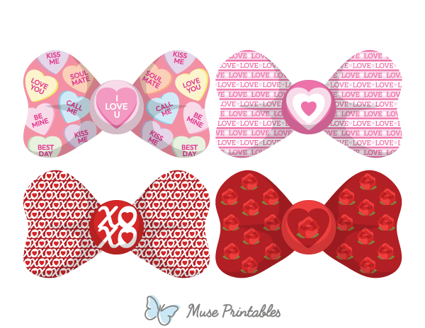 Valentine's Day Bow Tie Photo Booth Prop