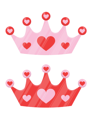 Valentine's Day Crown Photo Booth Prop