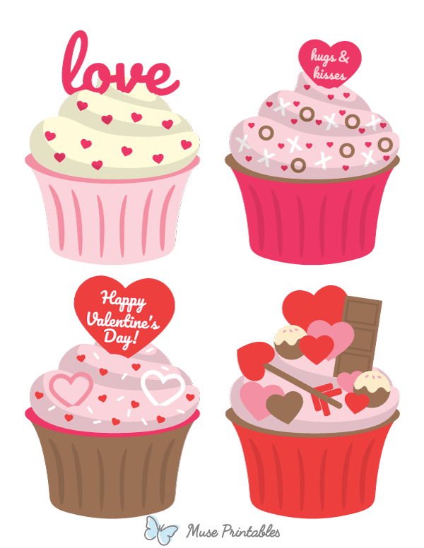 Valentine's Day Cupcake Photo Booth Prop