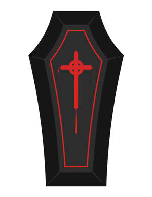 Vampire Coffin Photo Booth Prop
