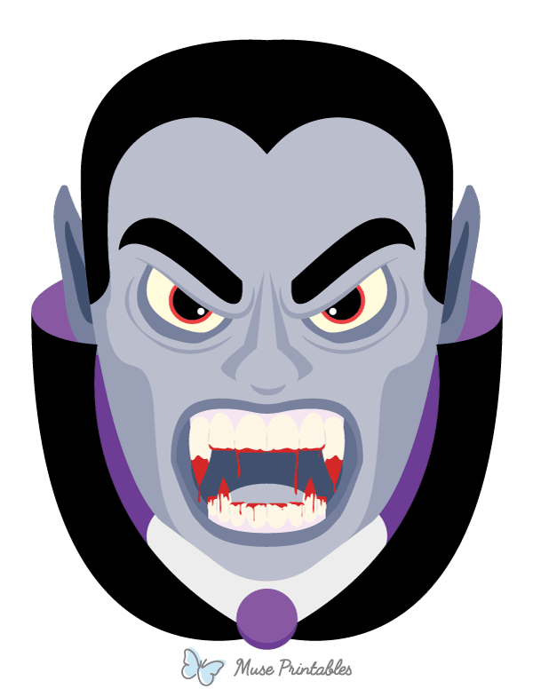 Vampire Face Photo Booth Prop