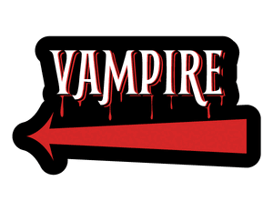 Vampire Left Arrow Photo Booth Prop
