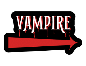 Vampire Right Arrow Photo Booth Prop