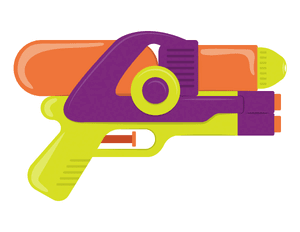 Water Gun Photo Booth Prop