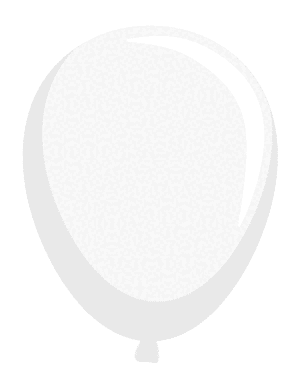 White Balloon Photo Booth Prop