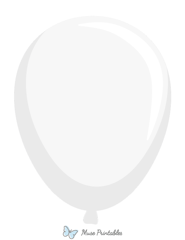 White Balloon Photo Booth Prop