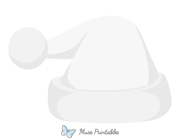 White Santa Claus Hat Photo Booth Prop