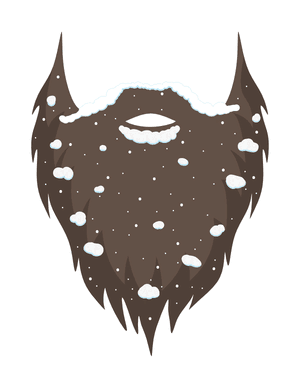 Winter Beard Photo Booth Prop