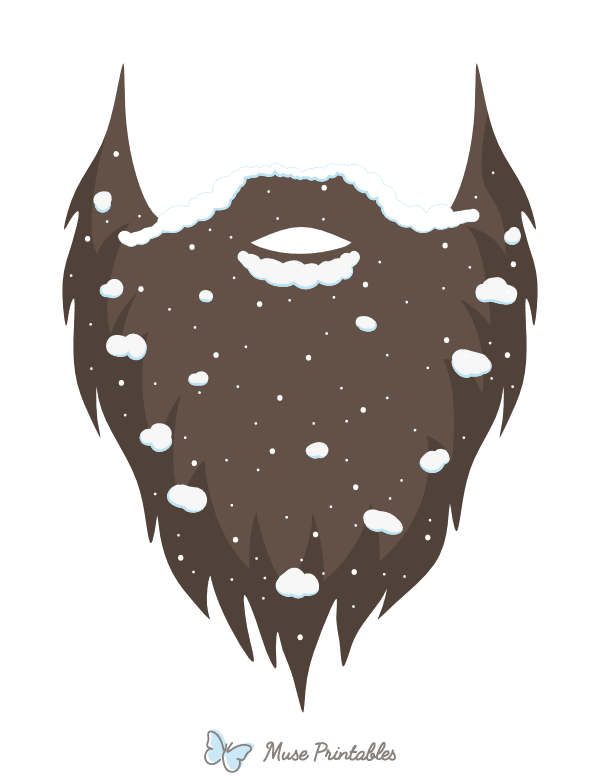 Winter Beard Photo Booth Prop