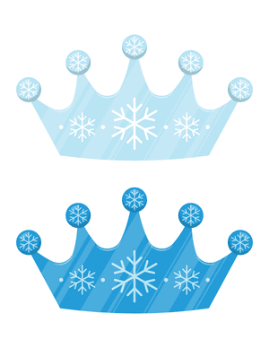 Winter Crown Photo Booth Prop