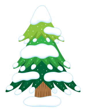 Winter Pine Tree Photo Booth Prop