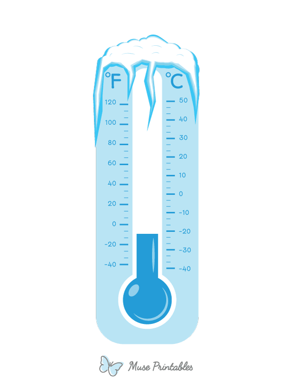 Winter Thermometer Photo Booth Prop