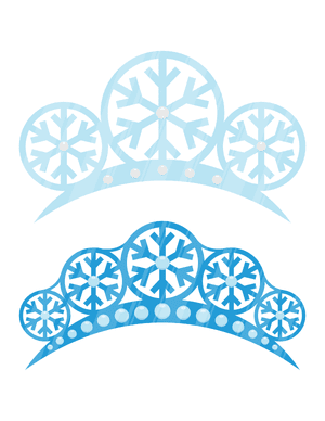 Winter Tiara Photo Booth Prop