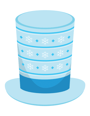 Winter Top Hat Photo Booth Prop