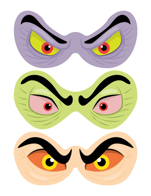 Witch Eyes Photo Booth Prop