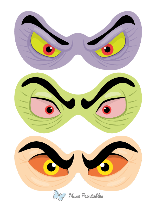 Witch Eyes Photo Booth Prop
