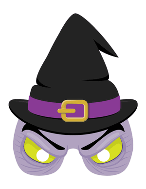 Witch Glasses Photo Booth Prop