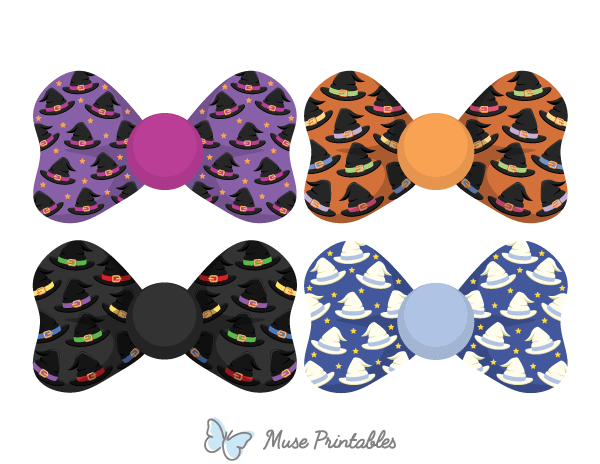 Witch Hat Bow Tie Photo Booth Prop
