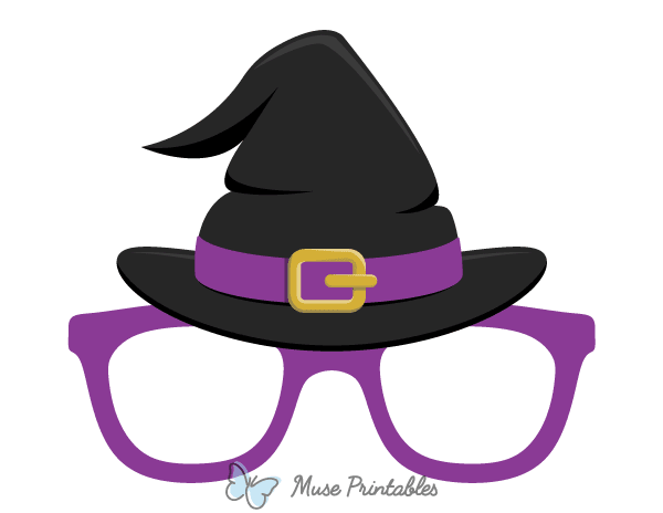 Witch Hat Glasses Photo Booth Prop