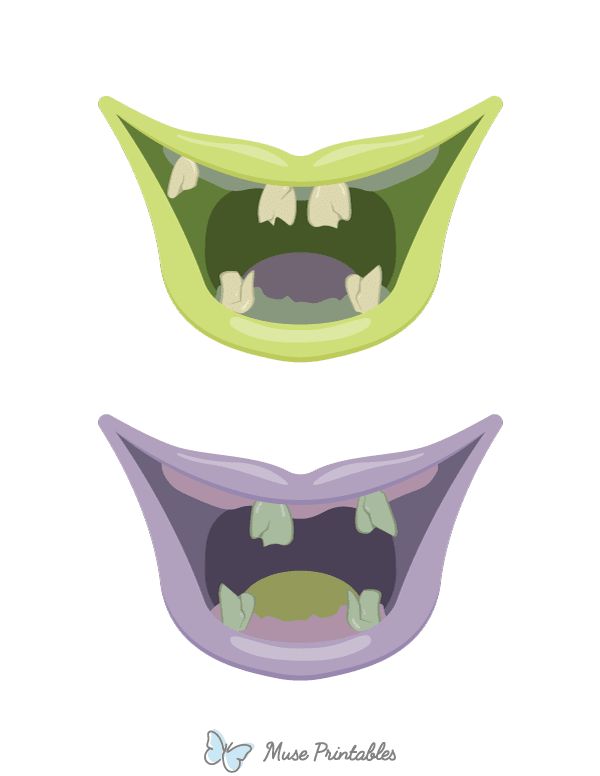 Witch Mouth Photo Booth Prop