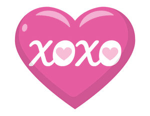 XOXO Heart Photo Booth Prop