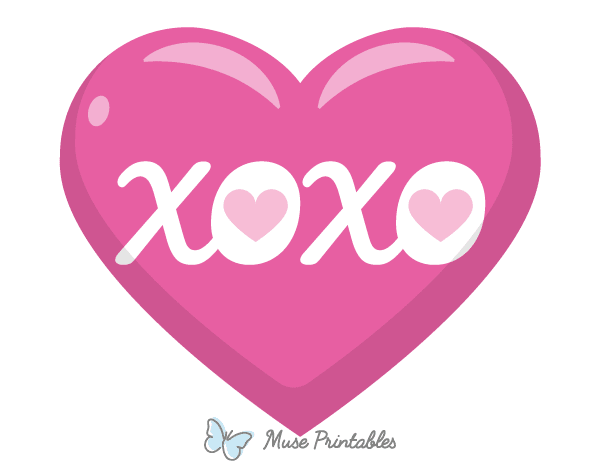 XOXO Heart Photo Booth Prop