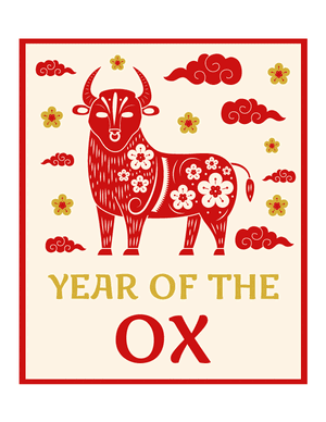 Year of the Ox Photo Booth Prop