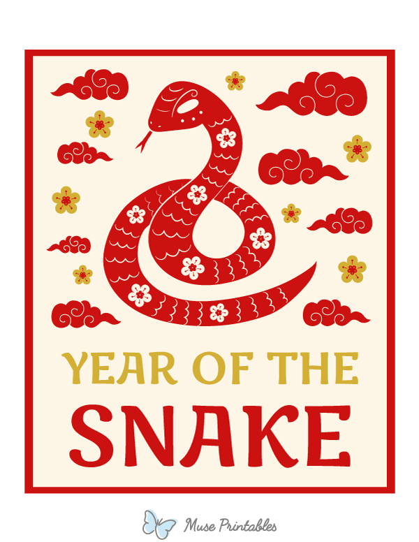 Year of the Snake Photo Booth Prop