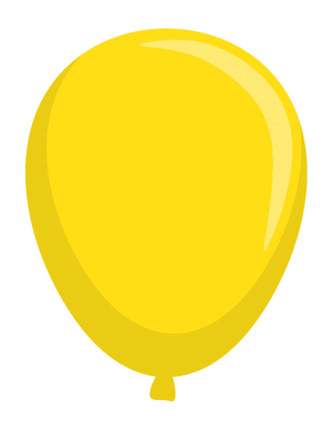 Yellow Balloon Photo Booth Prop