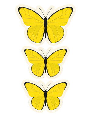 Yellow Butterfly Photo Booth Prop