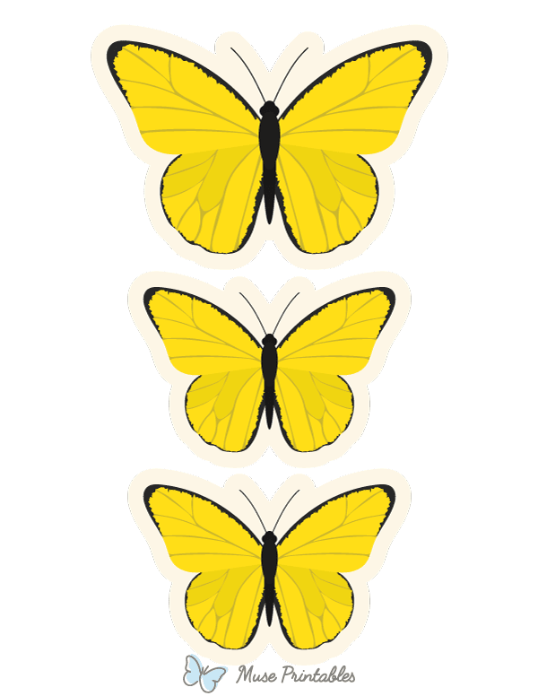 Yellow Butterfly Photo Booth Prop