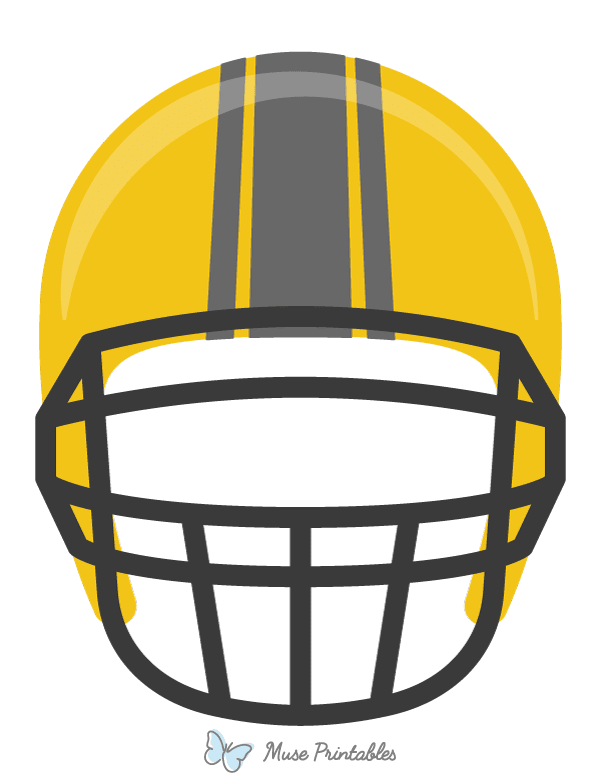 Yellow Football Helmet Photo Booth Prop