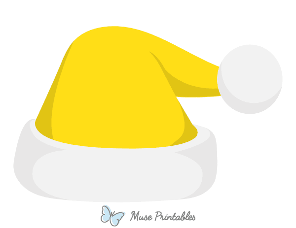 Yellow Santa Claus Hat Photo Booth Prop