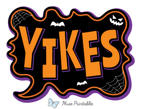 Yikes Speech Bubble Photo Booth Prop
