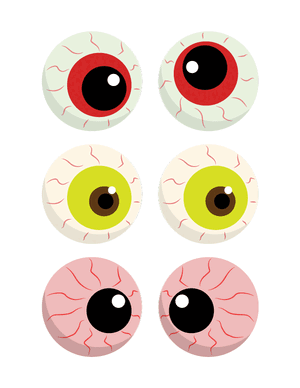 Zombie Eyes Photo Booth Prop