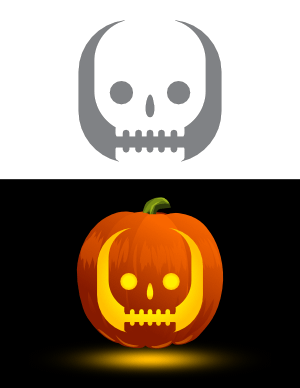 easy sugar skull pumpkin stencils