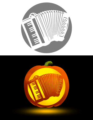 Accordion Pumpkin Stencil