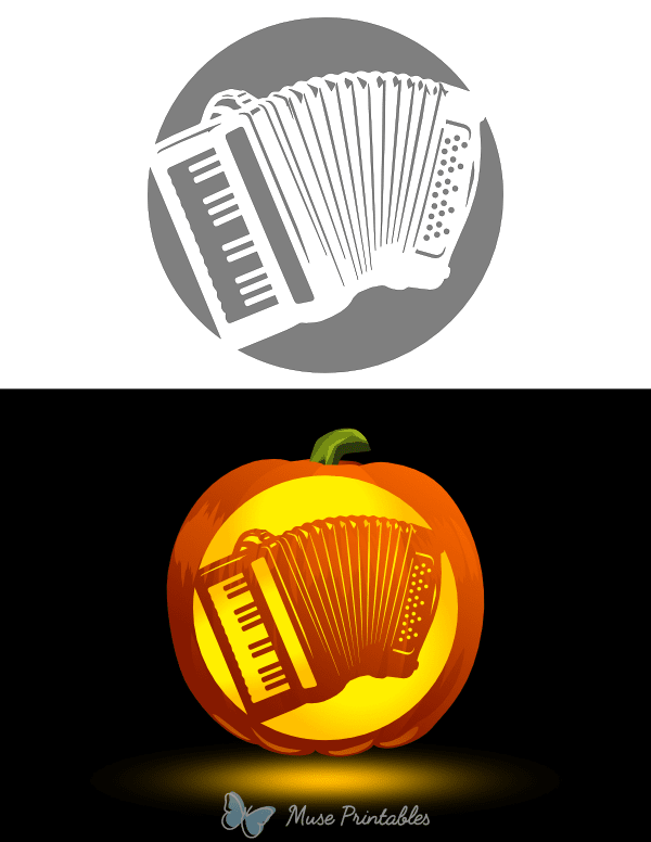 Accordion Pumpkin Stencil