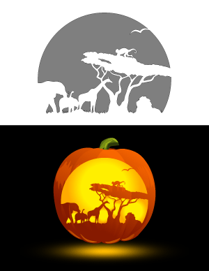 Free Printable Animal Pumpkin Stencils