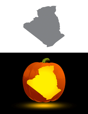 Algeria Pumpkin Stencil